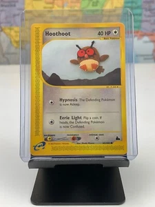 SHIPS SAME DAY Pokemon e-Reader Card LP Hoothoot 65/144 Basic Normal Type 2003 - Picture 1 of 2