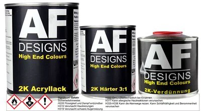 2 Liter 2K Acryl Lack Set für DAF SIGNALGRAU  7041 - Bild 1 von 3