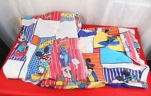 Cool Mickey Mouse Twin Sheet Set 2 Piece Pacific Bedding Set Vintage Disney - Picture 1 of 4
