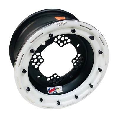 DWT ROK'N LOK Front White Beadlock Rim Wheel 10" 10x5 3+2 4/144 TRX 250R 250EX - Image 1 of 3