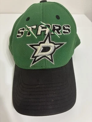 Vintage Dallas Stars Cap Adult Green  Black NHL Hockey Logo Reebok  Authentic L - Image 1 of 4