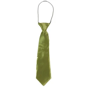 1 x Lime Neck Tie Boys Kids Baby Toddler School Ties Formal Wedding - Picture 1 of 3