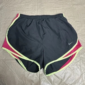 Nike Shorts Damen Medium schwarz Dri-Fit Kordelzug gefüttert Laufen Outdoor - Bild 1 von 4