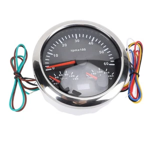 Electrical Tachometer Oil Pressure Water Temp Gauge 3 In 1 Tachometer 0 To - Picture 1 of 12
