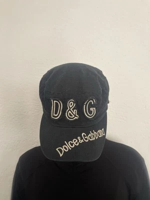 Boné bootleg Dolce&Gabbana exército desgastado vintage logotipo Y2K - Imagem 1 de 4