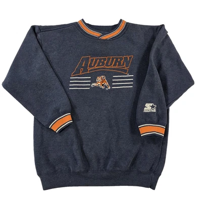 Suéter de Colección Starter Auburn Tigers Para Hombres Mediano Fútbol Cuello Redondo Pullover Años 90 Foto 1 de 4