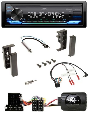 JVC Bluetooth DAB USB Lenkrad Autoradio für Audi A2 A3 A4 A6 1999-2000 - Bild 1 von 4