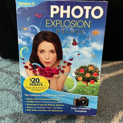 RARE Photo Explosion Deluxe Version 5 Face Filter Studio Movavi Video Editor ETC - Bild 1 von 3
