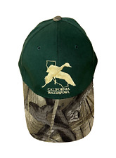 CALIFORNIA WATERFOWL Camouflage Green Hat Baseball Cap Hunting Ducks