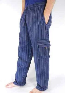 Pantalones de chándal para hombre con una raya para correr deportes gimnasio bolsillos con cremallera M-2XL - Imagen 1 de 3