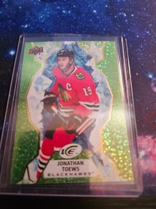 2021-22 Upper Deck Ice - Green #64 Jonathan Toews - Picture 1 of 2