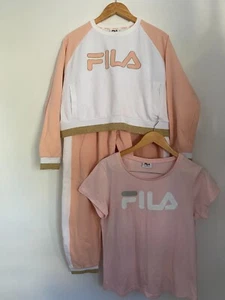 Fila Sweatshirt & Top & Sweatpant Set Size 12-14 - Picture 1 of 11