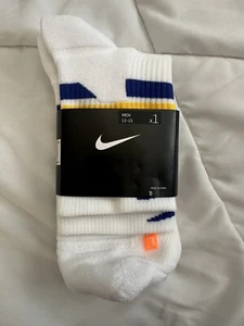 Nike Warriors Elite NBA 75th Anniversary Crew Socks DC8843 Size XL AA - Picture 1 of 6