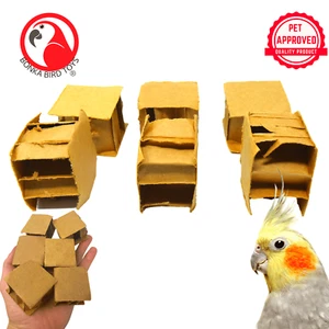 Bonka Bird Toys 2531 Pk6 1.25" Cardboard Cubes Foot Talon Craft Part Bird Toys - Imagen 1 de 7