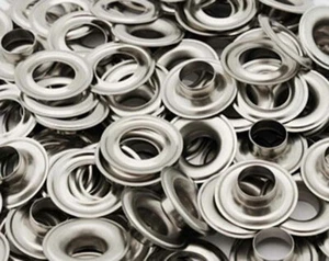 BUTW  CS osborne 00 grommets nickel plated 1 gross (144 fronts and 144 backs)  - Picture 1 of 1