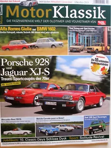 MOTOR KLASSIK 10-15+PORSCHE 928+JAGUAR XJ-S+CORVETTE+BMW 1602+GIULIA+TAUNUS+SEAT - Bild 1 von 1
