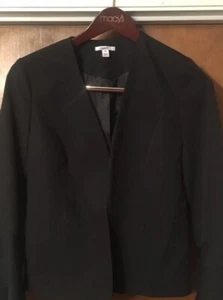 Bar III Womens M Open Front 3/4 Gathered Ruffle Sleeve Blazer Jacket NWT - Picture 1 of 11