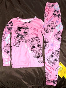 New 2pc PJ SET GIRLS 10 LOL SURPRISE! CRAYLOA PAJAMAS Pink - Picture 1 of 3