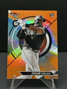 2023 Topps Finest #56 Rookie Oscar Colas Orange Refractor /25 - Picture 1 of 2