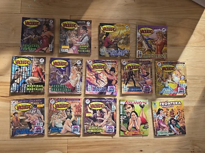 Lot of 14 Vintage El Vaquero / Frontera Violenta Mexican Pulp Comic Books - Image 1 of 4