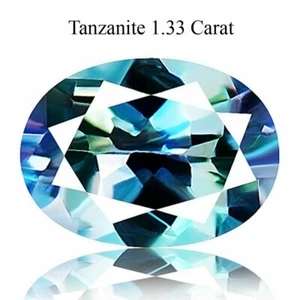Tanzanita 1,33 quilates sin calentar color azul violeta azul natural extraída en Tanzania - Imagen 1 de 3