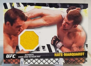 2010 UFC Topps NATE MARQUARDT Fight Jersey Card Mat Relic Event-Used UFN 8 SP - Picture 1 of 3