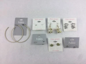 Costume Fashion Earring Lot 7 Dangle Hoop Stud Drop Post Bead Jewelry Letter C - Picture 1 of 3