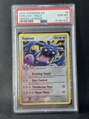 PSA 10 Gem Mint Exploud Holo EX Hidden Legends 6/100 Pokemon - Image 1 of 2