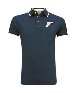 GoodYear Blue Premium Polo Shirt Spade FAIRBORN Motorcycle Hot-Rod Slim Shirt 3XL - Picture 1 of 12