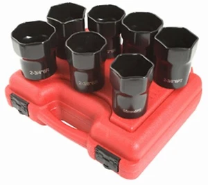 Sunex 2847 7pc 1/2" Drive Wheel Bearing Locknut Sockets Tools Set - Picture 1 of 1
