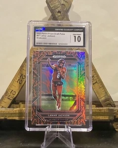 Lamar Jackson Snakeskin 2023 Panini Prizm Draft Picks #67 Ravens SSP CGC 10 - Bild 1 von 2