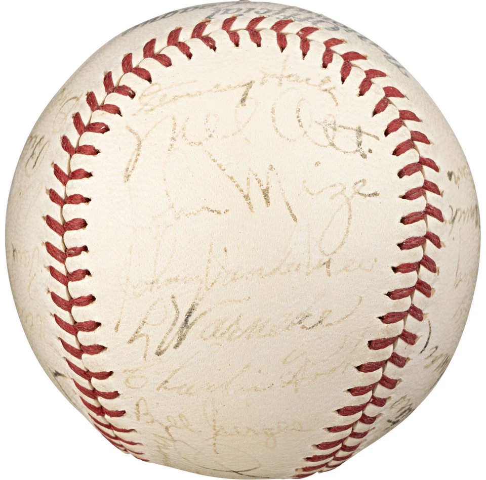 1939 All Star Game Team Signed Baseball 24 Sigs Mel Ott PSA DNA JSA & BAS COA - Image 1 of 4