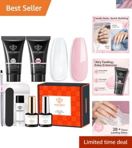 Complete Nail Extension Kit: 30ML Poly Gel, Slip Solution & Tools Included - Picture 1 of 10