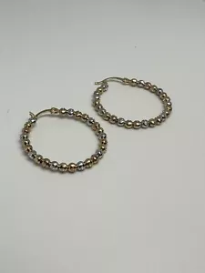 14k gold hoop earrings - Picture 1 of 4