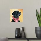 Black Lab Poster Art Print, Dog Home Decor