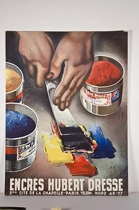 Publicité Encres Hubert DRESSE à Paris VERS 1935/40 - Picture 1 of 1