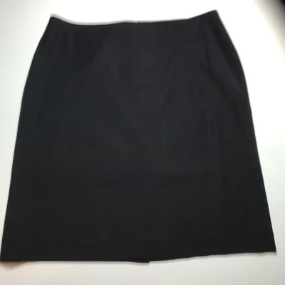 Falda recta y lápiz Talbots para mujer talla 16 en negro esencial carrera fácil cuidado Foto 1 de 4