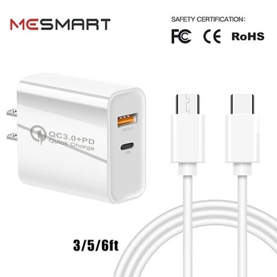 Lote de cables de carga rápida PD tipo C para iPhone 15 16 Pro Max Plus USB-C Foto 1 de 4