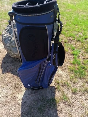 Bolsa de golf Callaway con soporte de 7 vías correa para el hombro azul negro Foto 1 de 4