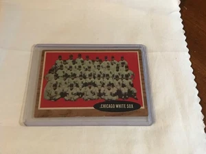 1962 Topps Baseball Whitesox Team #113 Ex+ Green Tint - Picture 1 of 2