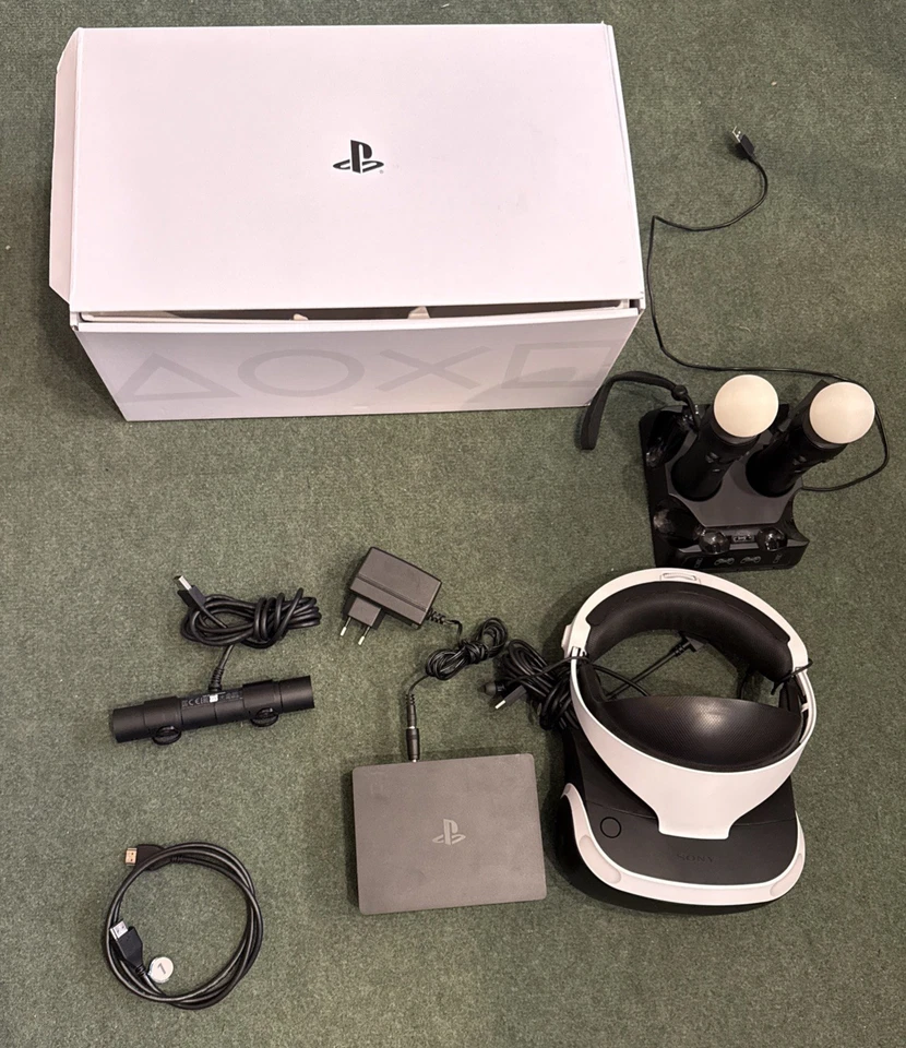 PS4 VR Brille V2+KAMERA+2 Move Motions Controller Sony PlayStation 4 KOMPLETTSET - Bild 1 von 1