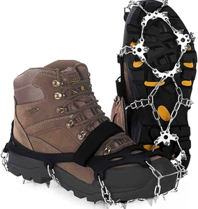Premium Edelstahl Eisstollen Spikes Steigeisen zum Wandern auf Schnee und Eis - Bild 1 von 12