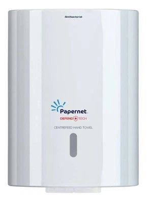 Papernet Centrefeed Hand Towel Antibacterial Dispenser With Defend Tech 416144