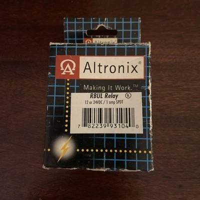 Brand New in Box - Altronix RBUL Relay Module 12 or 24VDC 1 Amp SPDT
