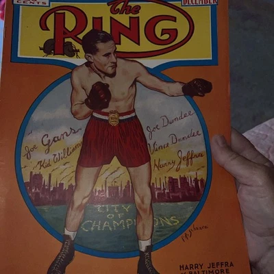 Sports Pub: RING MAGAZINE-12/1937-BOXING-JEFFRA-GARCIA-DUMBEE!!! VG - Image 1 of 2