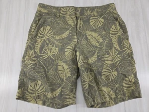 Columbia Shorts Men's 34 Green Palms Printed Summer Beach Tropical - Picture 1 of 4