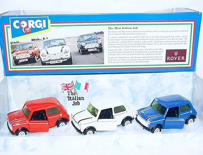 Corgi Toys 1:36 MORRIS MINI COOPER ITALIAN JOB Rally 3 Car Set 94171 MIB`93 RARE - Image 1 of 4