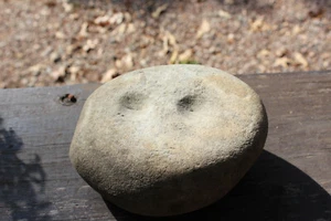 Native American Indian Ancient Artifact double Nutting Stone Tool Stone Grind - Picture 1 of 7