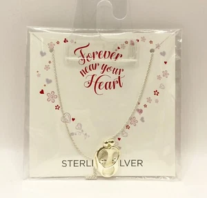 Sterling Silver Loving Family Necklace Parents 2 Kids Mother’s Day Gift 925 - Picture 1 of 3