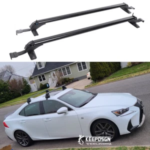 For Lexus IS 250 300 350 44" Roof Rack Aluminum Cross Bar Luggage Carrier + Lock - Picture 1 of 12